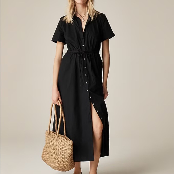 J. Crew Dresses & Skirts - J Crew Dress Womens Petite 00P Short Sleeve Button Down Midi Pockets